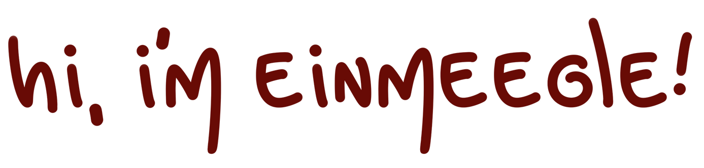 Text that reads: "Hi, I'm Einmeegle!"